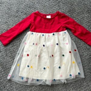 2T Hanna Andersson Holiday Dot Dress Tulle